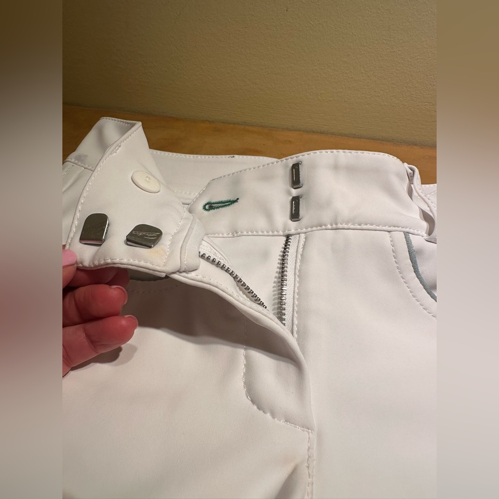 Iago Italia Equestrian Riding Show Breeches, White, Size 22, Great Condition! - Picture 8 of 16